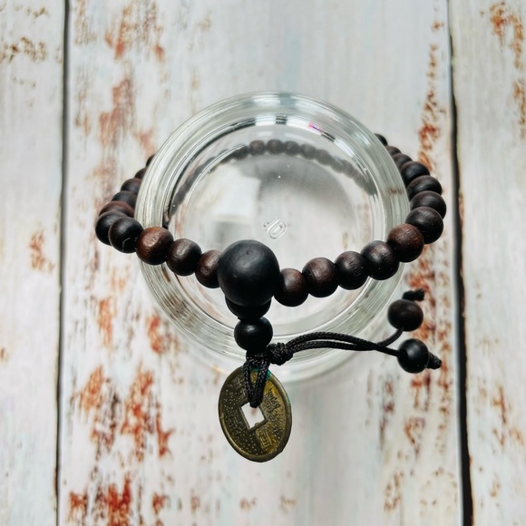 Wood + Chinese Charm Bracelet - Picture 4 of 6